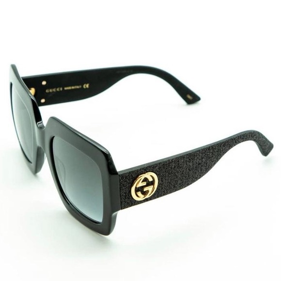 New - Gucci Grey Gradient  Square Ladies Sunglasses GG0102S 001 54 - Picture 6 of 10